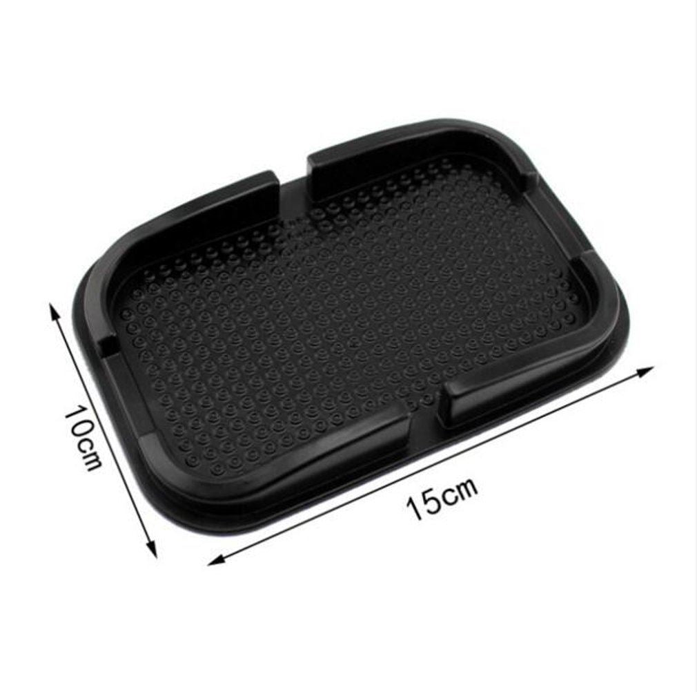 2 x Lilware Antislip Flatbed Mat for Car Dashboard or Any Other Surface. Miscellaneous Equipment Holder - Phones, Keys, and Other Small Items. Black